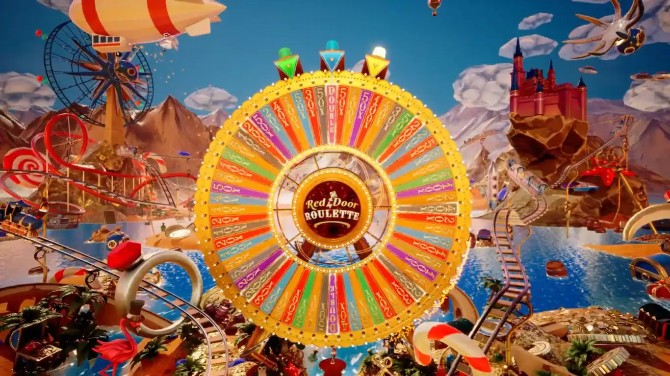 Red Door Roulette rueda bonus gigante